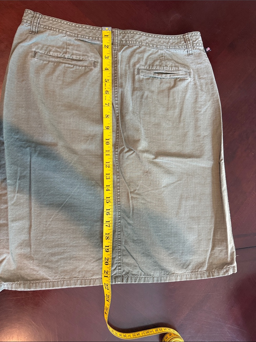 Polo by Ralph Lauren Tan Khaki Utility Pencil Skirt 100%cotton - Picture 5 of 7